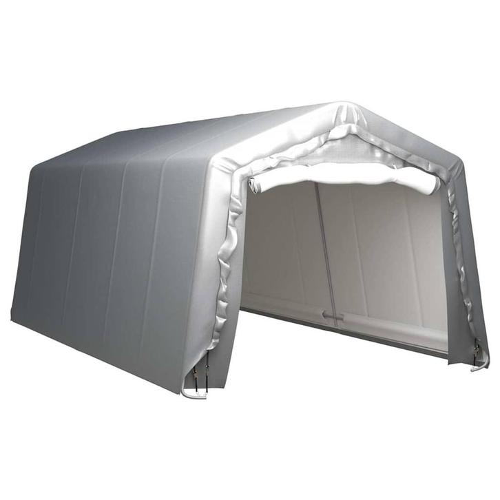 vidaXL Opslagtent 300x600 cm staal grijs, Tuin en Terras, Tuinhuizen, Nieuw, Verzenden