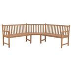 vidaXL Tuinhoekbank 185x185x90 cm massief teakhout, Tuin en Terras, Verzenden, Nieuw