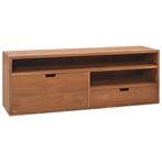 vidaXL Meuble TV 110x30x40 cm Bois de teck massif, Huis en Inrichting, Verzenden