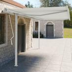 vidaXL Jeu de poteaux dauvent blanc 450x245 cm fer, Verzenden, Neuf