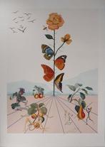 Salvador Dali (1904-1989) - Flordali II : La rose papillon, Antiquités & Art