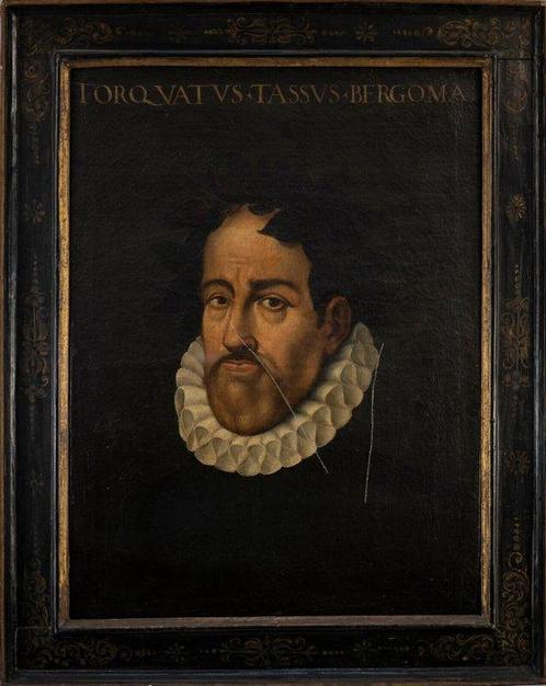 Onbekende kunstenaar - Ritratto di Torquato Tasso. XVII, Antiek en Kunst, Kunst | Schilderijen | Klassiek