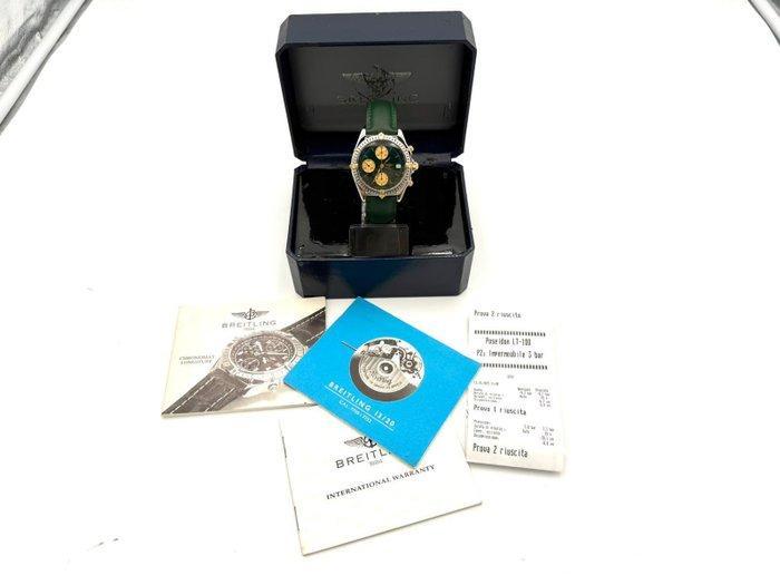 Breitling - Chronomat Green Dial - B13047 - Heren -, Handtassen en Accessoires, Horloges | Heren