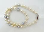 Akoya Pearls, Natural Candy Colors, 8.5 -9 mm Argent -