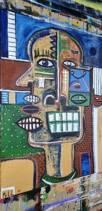 Mr Lova Lova (1986) - Archéologie du visage, Antiek en Kunst, Kunst | Schilderijen | Modern