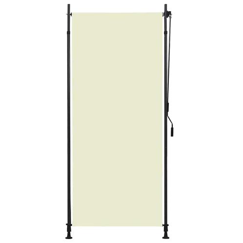 vidaXL Rolgordijn voor buiten 100x270 cm crème, Tuin en Terras, Zonneschermen, Nieuw, Verzenden