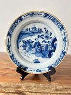 Plat - Faïence - décor chinoiserie, Antiquités & Art