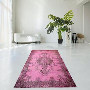 Vintage rose fait main - Tapis - 257 cm - 170 cm - avec