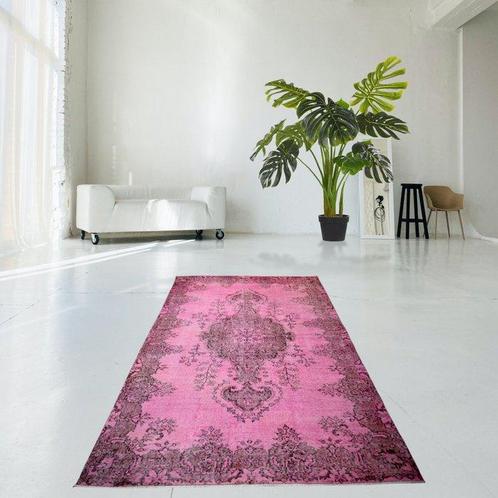 Vintage rose fait main - Tapis - 257 cm - 170 cm - avec, Antiek en Kunst, Kunst | Designobjecten