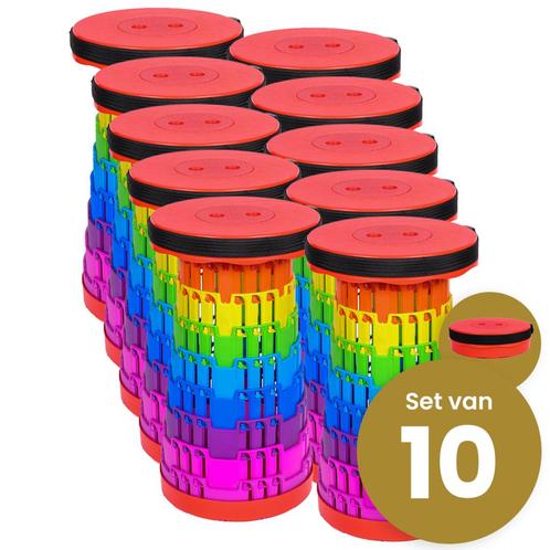 Set Van 10 Stuks ! Alora Opvouwbare Kruk Extra Strong -, Maison & Meubles, Chaises