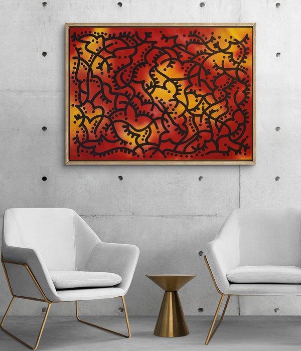 Omhie (1986) - Hell · (XL - Unique Work) / Street Art • Pop, Antiek en Kunst, Kunst | Schilderijen | Modern