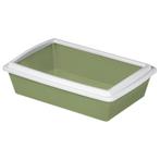 Bac à litière avec rebord 51x35x13cm -coloris assortis -