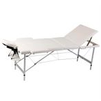 vidaXL Inklapbare massagetafel 3 zones met aluminium frame, Verzenden