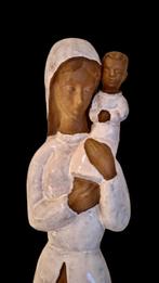 Paul Sersté (1910-2000) - Statue, Madonna met kind - 50 cm -, Antiek en Kunst