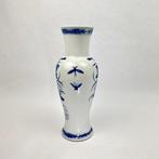 Vaas - Bloemen- en vogeldecoratie - Porselein - Blauw & Wit