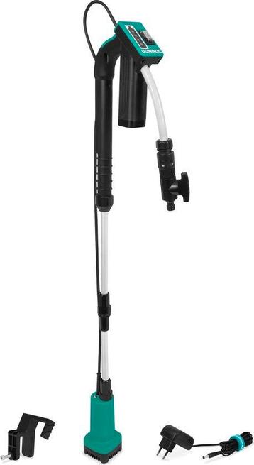 VONROC Regentonpomp 12V met accu - 50W - 1500 lt/u - met beschikbaar voor biedingen