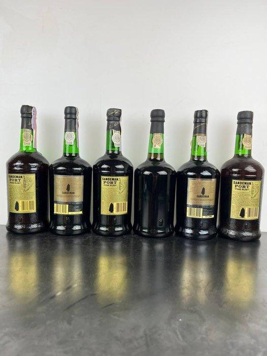 Sandeman, Fine and Original Ruby Port - Porto - 6 Flessen, Collections, Vins