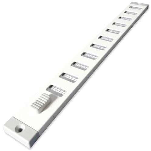 Aluminium afsluitbaar schuifrooster opbouw 750x30mm wit, Doe-het-zelf en Bouw, Ventilatie en Afzuiging, Nieuw, Verzenden