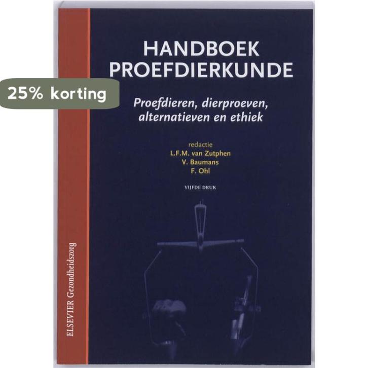 Handboek proefdierkunde / Elsevier gezondheidszorg, Boeken, Wetenschap, Gelezen, Verzenden
