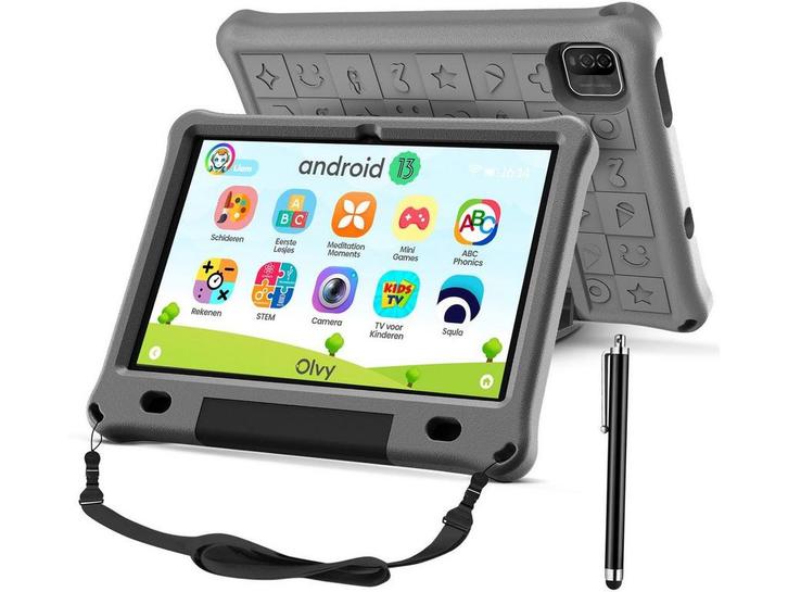 Olvy PRO - Kindertablet - 6000 mAh - 128GB - 4GB RAM -, Huis en Inrichting, Woonaccessoires | Overige, Zo goed als nieuw, Verzenden