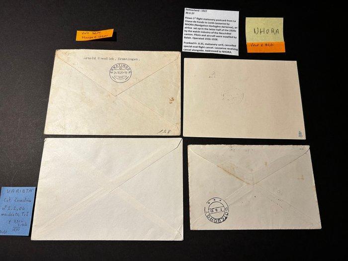 Envelop (20) - Zwitserland - 20 gevlogen enveloppen,, Postzegels en Munten, Postzegels | Europa | België