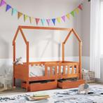 vidaXL Cadre de lit enfant avec tiroirs 70x140 cm bois, Verzenden, Neuf