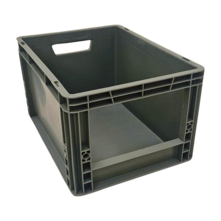 Magazijnbak 400x300x220mm met grijpopening stapelbaar, Doe-het-zelf en Bouw, Kratten en Dozen, Ophalen of Verzenden