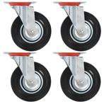 vidaXL Zwenkwielen 4 st 125 mm, Doe-het-zelf en Bouw, Verzenden, Nieuw