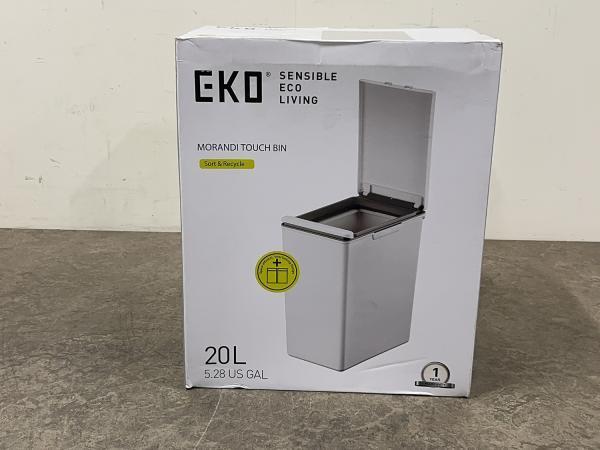 Veiling - EKO prullenbak Morandi Touch 20L wit, Huis en Inrichting, Woonaccessoires | Prullenbakken