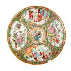 Mid-19th century Chinese Famille Rose export plate with, Antiquités & Art