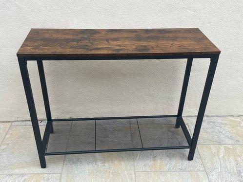 Étagère - Bois, Métal - Console d’entrée, Antiek en Kunst, Antiek | Wandborden en Tegels