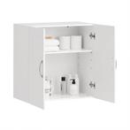Tweedekans | SoBuy Wandkast met 2 Deuren - 60x60x30 cm - Wit, Huis en Inrichting, Ophalen of Verzenden, Nieuw