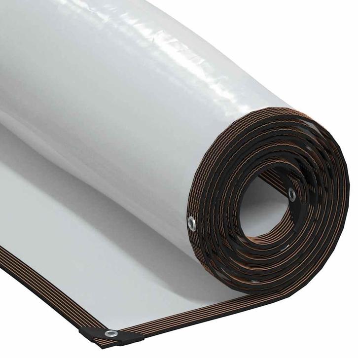 vidaXL Doorzichtig zeildoek met zeilringen 1x8 m, Doe-het-zelf en Bouw, Overige Doe-Het-Zelf en Bouw, Nieuw, Verzenden