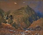 Marco Calderini (1850-1941) - Paesaggio montano, Antiquités & Art