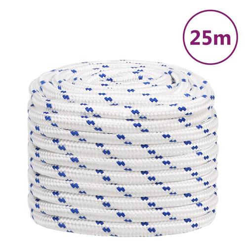 vidaXL Boot touw 20 mm 25 m polypropyleen wit, Doe-het-zelf en Bouw, IJzerwaren en Bevestigingsmiddelen, Nieuw, Verzenden