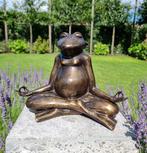 sculptuur, Mediterende kikker - 27 cm - Brons, Antiek en Kunst