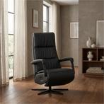 Leren relaxfauteuil met hartbalans Core - Toledo Nero, Huis en Inrichting, Bohemian, Industrieel, Modern, Scandinavisch, Nieuw