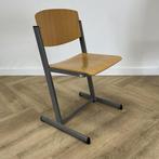 Eromes schoolstoel / stapelstoel zithoogte 46 cm,  Licht, Huis en Inrichting, Gebruikt, Hout, Eén