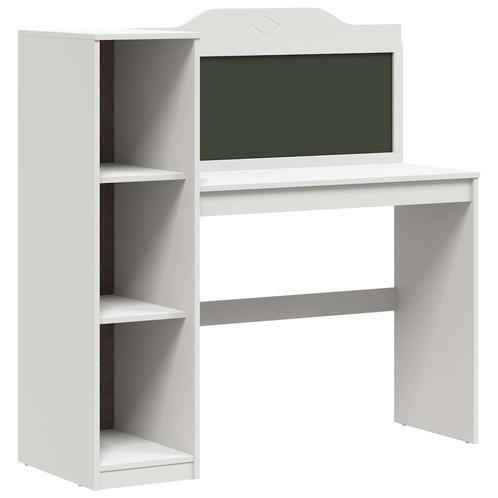 vidaXL Krijtbord Bureau met plank Wit 120 x 45 x 118.5 cm, Huis en Inrichting, Bureaus, Nieuw, Verzenden