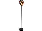 EGLO Carlton 1 Vloerlamp - E27 - 152,5 cm - Zwart/Koper, Verzenden, Zo goed als nieuw