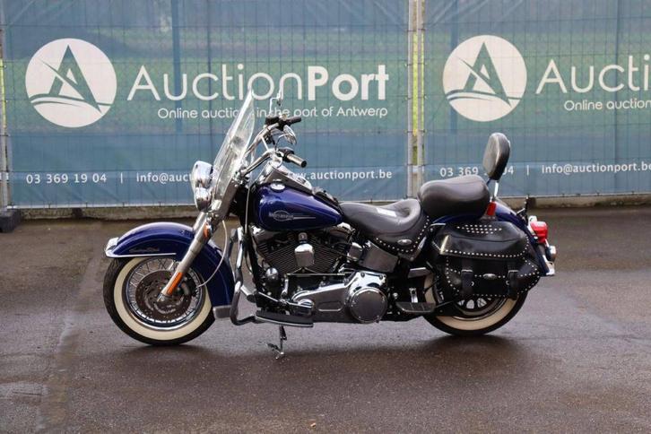 Veiling: Motor Harley-Davidson Heritage Softail Classic Benz, Motos, Motos | Harley-Davidson, Enlèvement