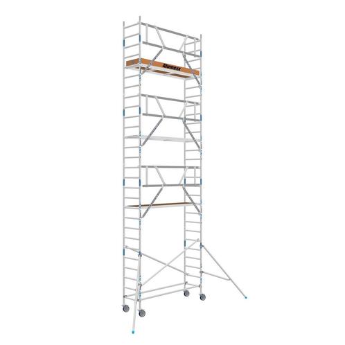 Basic rolsteiger 75 x 9,2m WH AGS-voorloopleuning, Doe-het-zelf en Bouw, Steigers, Rolsteiger of Kamersteiger, Nieuw, 5 meter of hoger