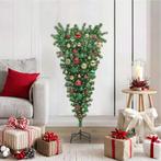 vidaXL Ondersteboven Kunst Kerstboom met Ballenset Groen 120, Diversen, Kerst, Verzenden, Nieuw