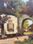 Jan Knikker Junior (1911-1990) - Boerderij met kippen