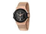 Veiling - Maserati Potenza Rosegoud 42mm, Handtassen en Accessoires, Horloges | Heren, Nieuw
