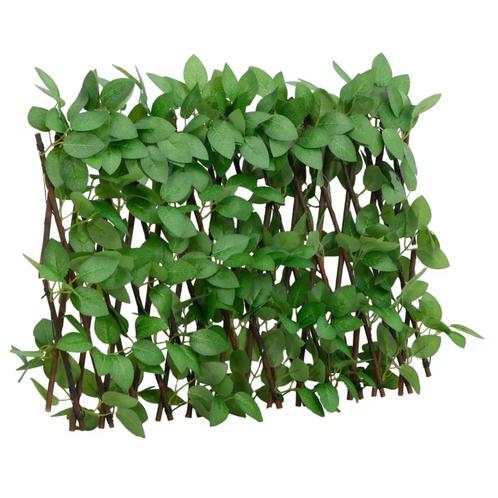 vidaXL Kunstplant klimop op latwerk uittrekbaar 180x30 cm, Tuin en Terras, Tuinhekken en Hekwerk, Nieuw, Verzenden