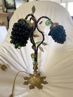 Lamp - Vloerlamp - Messing - Murano druiventros lamp