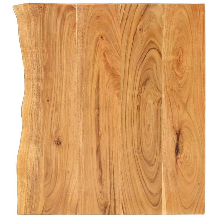 vidaXL Wastafelblad 58x52x2,5 cm massief acaciahout, Doe-het-zelf en Bouw, Sanitair, Nieuw, Verzenden