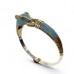 Zonder Minimumprijs - Armband Zilver Turquoise - Tijger