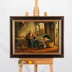 A. Brouwer (XX) - Interieurgezicht, Antiek en Kunst